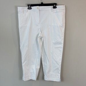 Talbots perfect skimmer White Pants women size 16